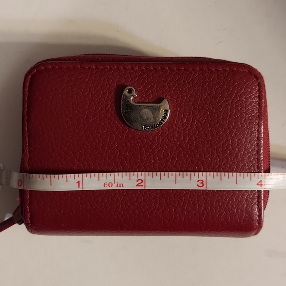 Vintage Buxton pebbled leather double zip accordion style wallet - Picture 10 of 13